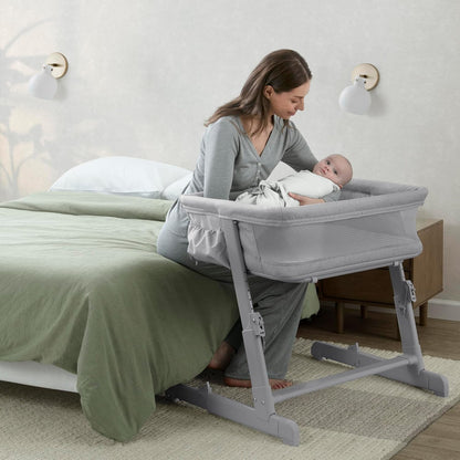 Delta Children - babyGap Whisper Bedside Bassinet, Oatmeal