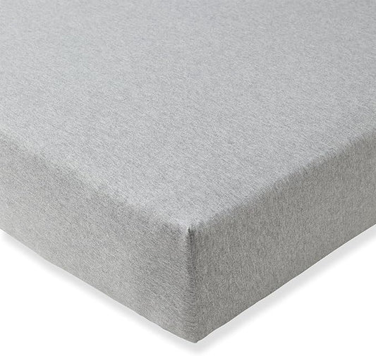 Burt's Bees Baby Essential Organic Cotton Fitted Crib Sheet, Breathable for Boy Girl Standard Crib & Toddler Mattresses