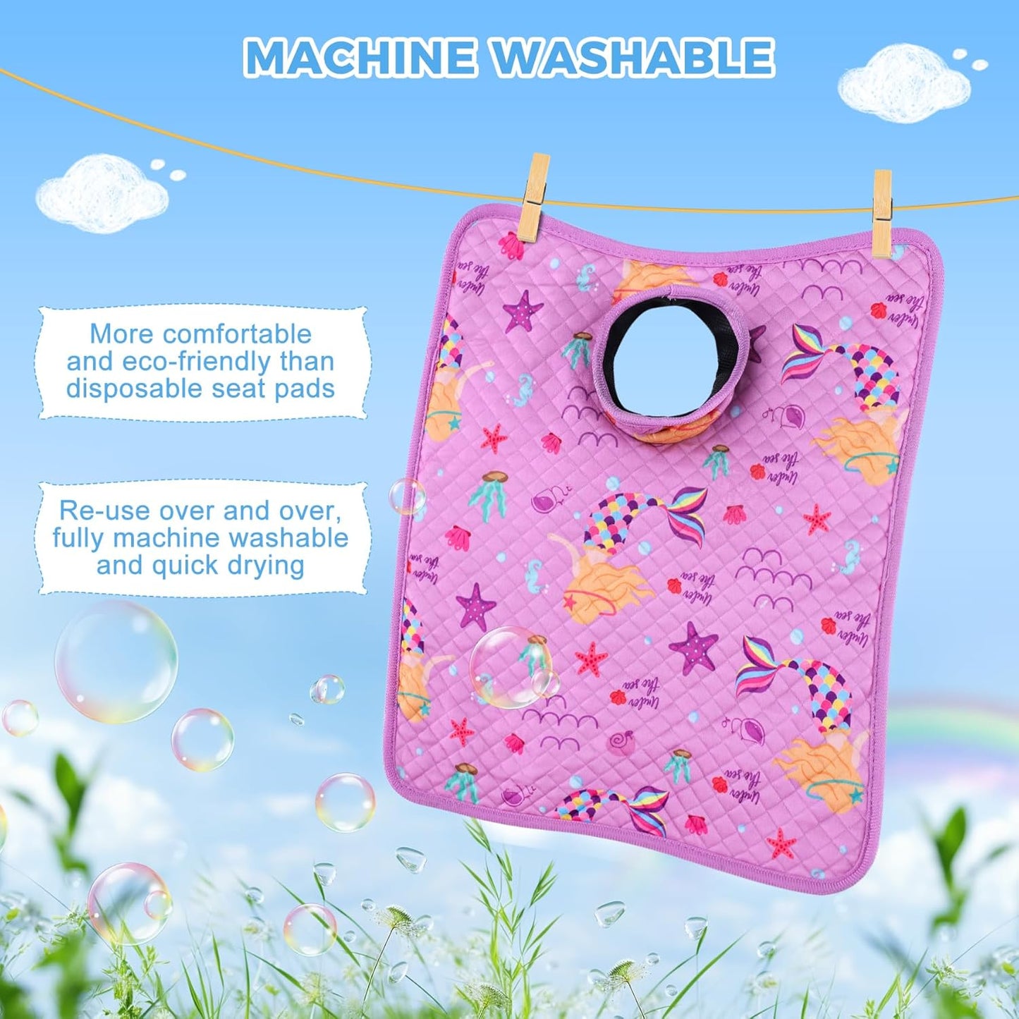 Car Seat Protector for Potty Training, 2 Pack Waterproof CarSeat Liner Toilet Training for Baby Infant Toddler, Dry Seat Piddle Pads Cover for Strollers (Gray)