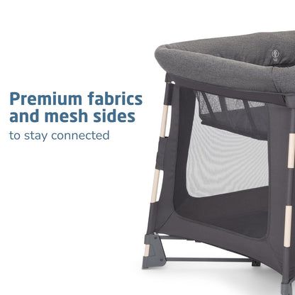 Maxi-Cosi Swift Baby Playard with Mat, Baby Playpen, Play Yard with Bassinet, Portable Playpen for Babies and Toddlers, Classic Oat