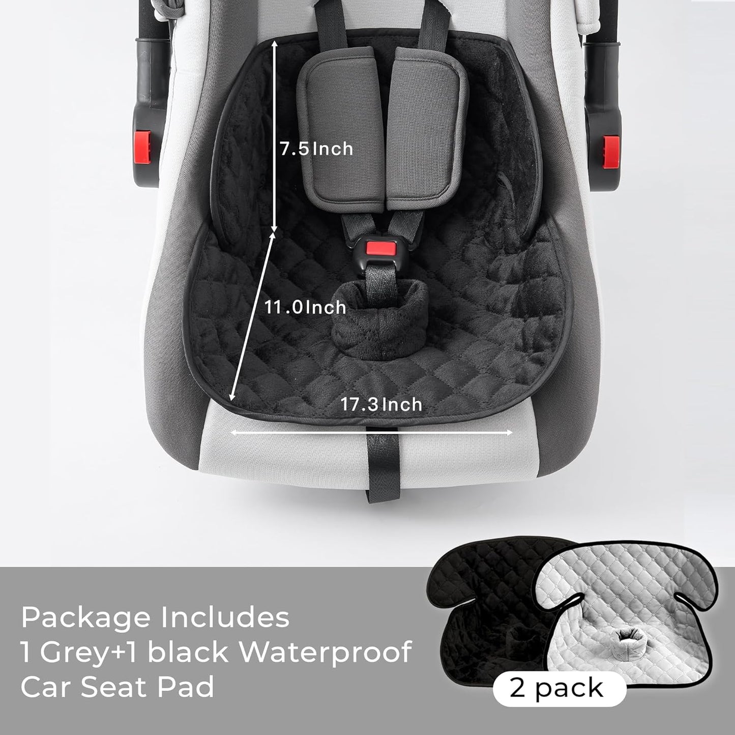 2 Pack Waterproof Piddle Pads Carseat Potty Training Car Seat Protector Waterproof Car Seat Liner Cover to Prevent Pee