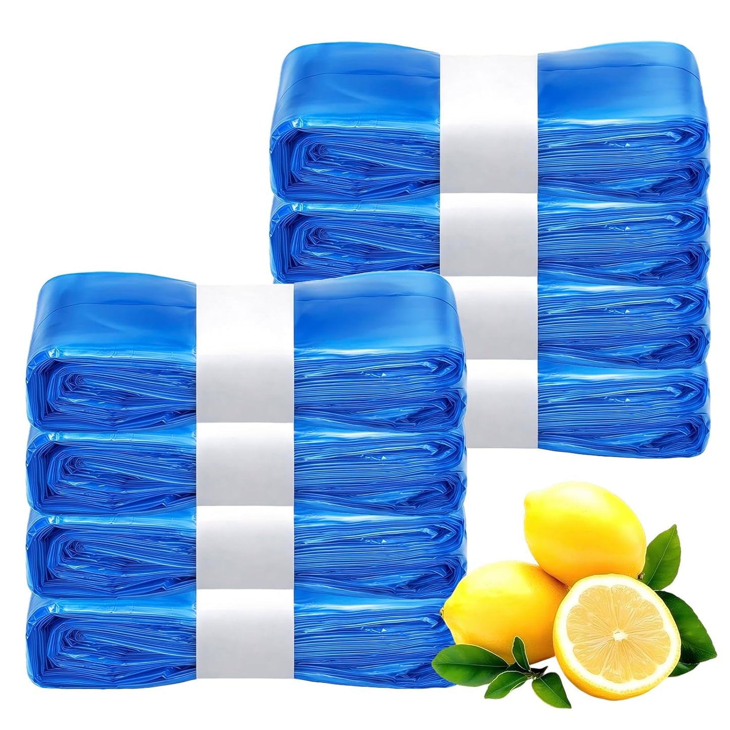 Compatible with Diaper Genie Pails Diaper Pail Refills | 3 Pack Lemon Scent Continuous Long-Roll Liner Refills | Leak-Resistant Odor-Control Disposal Bags for Baby | Easy Cut & Tie Design