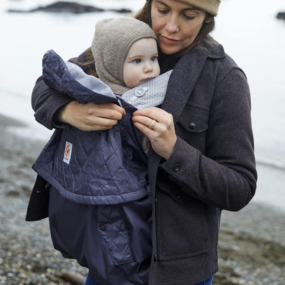 Ergobaby Water Resistant Baby Carrier Rain and Wind Cover, Charcoal