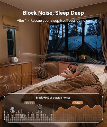 Dreamegg White Noise Machine for Adults - 10W Powerful Sound Machine with 29 Soothing Sounds, Noise Masking for Snoring, Traffic & Office Privacy, Ideal for Home, Travel & Deep Sleep