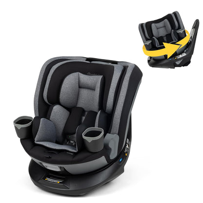 Safety 1st Turn and Go 360 DLX Rotating All-in-One Convertible Car Seat, Sand Bucket