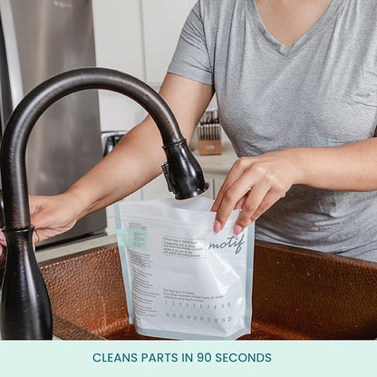 Motif Medical, Breast Pump Parts and Accessories Microwave Steaming Bags - Pack of 7