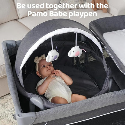 Pamo babe Portable Bassinet and Play Space Baby Dome Travel Crib for Newborn