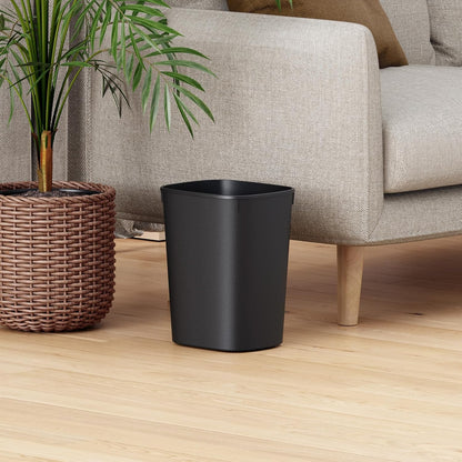CEROELDA 3 Pack Bathroom Trash Can with Lid, 10L/2.6 Gal Small Garbage Can with Press Top Lid, Slim Plastic Waste Basket for Toilet, Office, Bedroom (Muti 1)