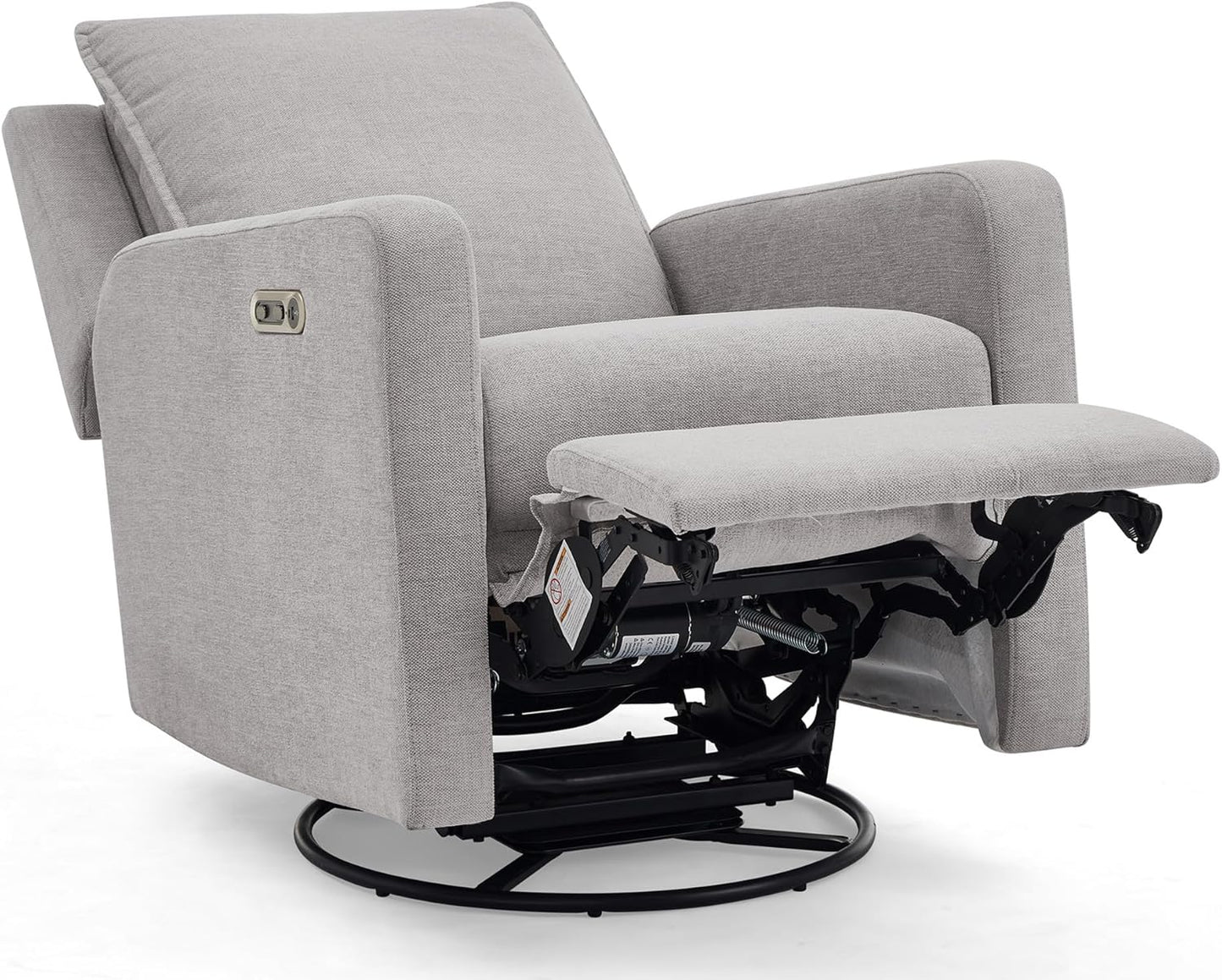 babyGap Harlowe Power Recliner with USB-A and Type-C Ports by Delta Children - Greenguard Gold Certified – Stain-Resistant Performance Fabric is Oeko-TEX Standard 100 Certified, Sand