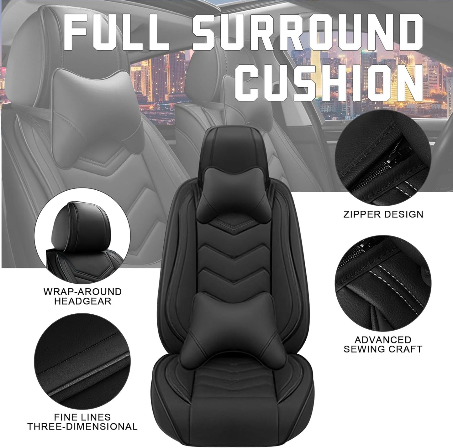 CTDS Car Seat Covers for MINI Convertible 2013-2026, Stylish Sport Seat Covers, Premium Nappa Leather Car Seat Cover. Automobile Seat Covers Sets.(Luxury 5 Seats/Beige)
