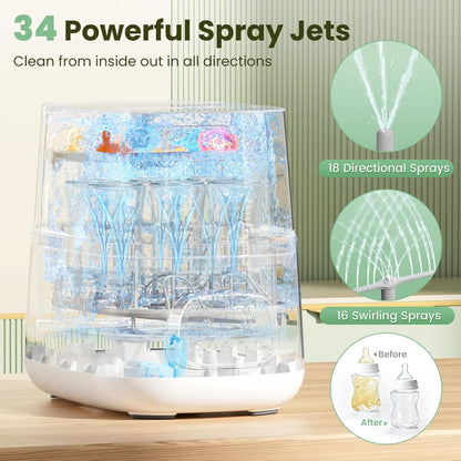 Bottle Washer Pro, All-in-One Baby Bottle Washer and Sterilizer & Dryer, Cleaning Machine for Bottles, Pump Parts & Baby Essentials, Effortless Care, Replaces Hand Washing