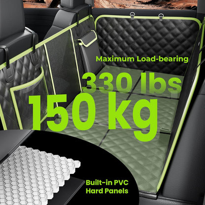 2-in-1 Dog Car Seat Cover for Back Seat, Transform to Passenger Mode - Dog Car Seat, Waterproof, Scratch-resistant, Support to 330lbs, for Outdoor Activities, Travel, to the Vet, for Cars/SUV/Truck