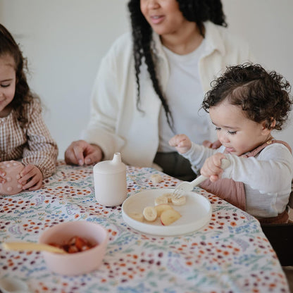 mushie Classic Silicone Suction Plate | BPA-Free Non-Slip Design (Daffodil)
