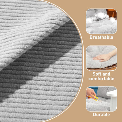 Rocking Chair Cushion with Ties Non-Slip Outdoor Rocking Chair Cushion Set Waterproof Fade-Resistant Porch Garden Patio Glider Rocker Cushions