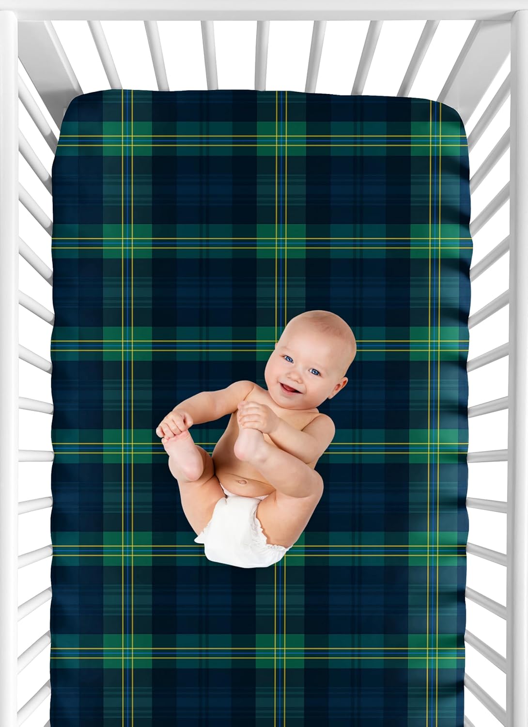 Sweet Jojo Designs 2-Piece Baby Bassinet Sheets Set (Black/White Gingham Checkered Plaid) for Boy/Girl, Infant Newborn Nursery, Oval, Rectangle & Hourglass Mattress (Solid Onyx & Classic Checkerboard)