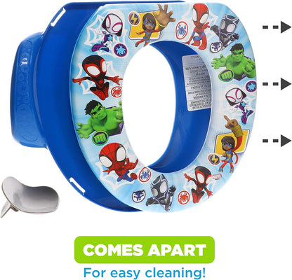 Pinkfong Baby Shark 2 Piece Essential Potty Training Set - Soft Cushion, Baby Potty Training, Safe, Easy to Clean, Step Stool