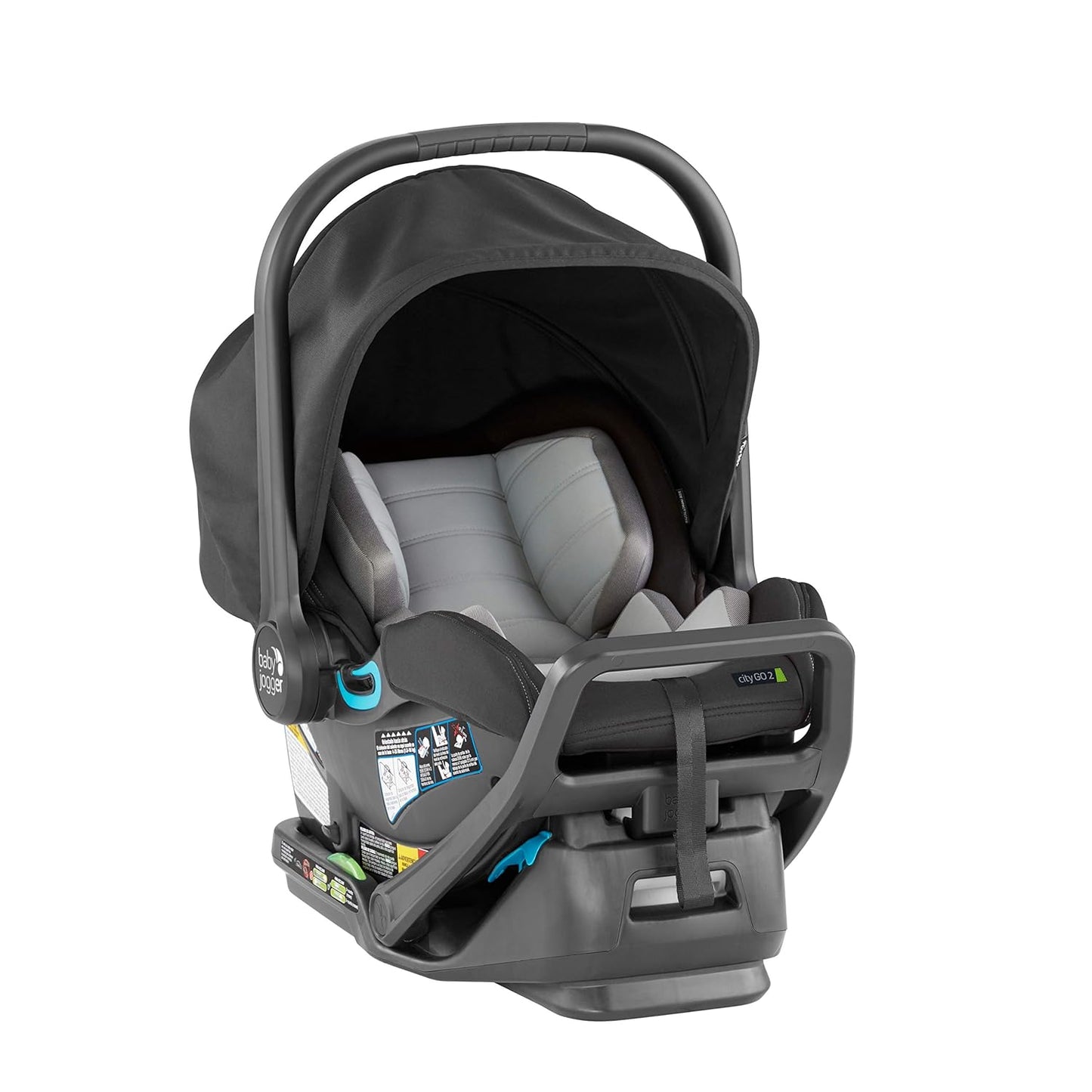 Baby Jogger® City GO 2 Infant Car Seat, Lunar Black – Lightweight Rear-Facing Infant Car Seat, Travel System Compatible, Taxi-Safe