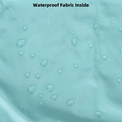 Wet Dry Bags 2-Pack with Cute Dolphin Print - Waterproof Travel Organizer for Swimming Pool Beach Gym Baby Cloth Diapers Swimwear with Dual Zippers