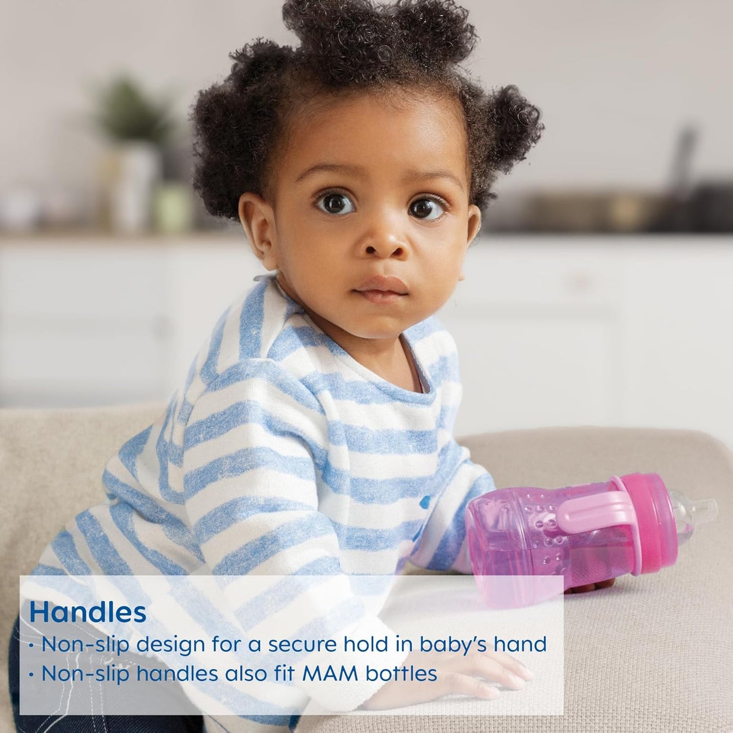 MAM 8 oz Trainer + Sippy Cup 2-Pack, 4+ Months 2-in-1 Baby Training Cup with Nipple & Silicone Spout, Spill Proof, BPA Free, Dishwasher Safe, Made In Europe