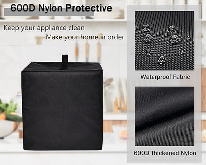 Dust Cover for Dr Brown's Baby Bottles Sterilizer, Heavy Duty Heat-Resistant Nylon Fabric Protective Bottle Dryer Cover Compatible with Dr. Brown's Baby Bottles All-in-One Sterilizer and Dryer (Black)
