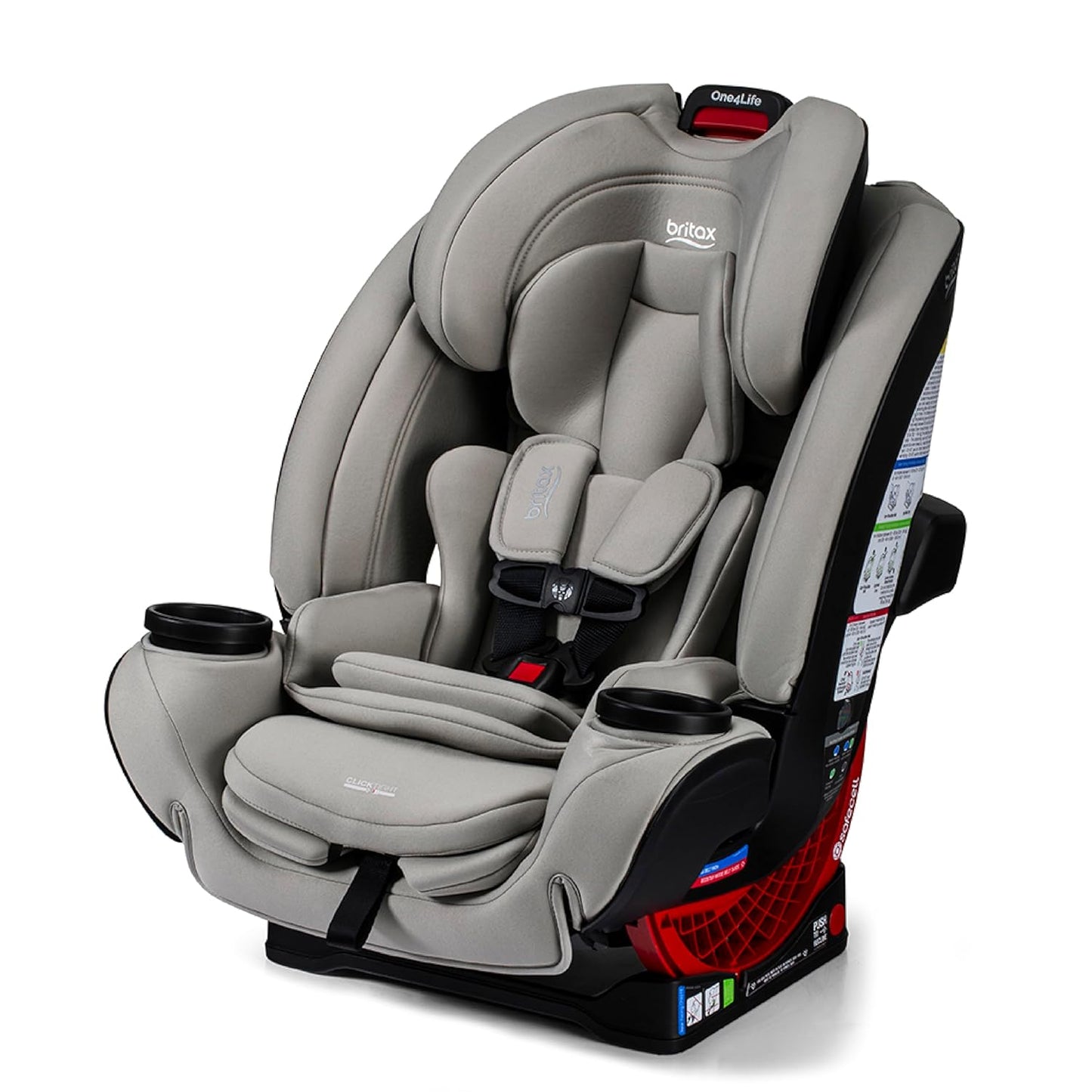 Britax One4Life All-in-One Car Seat, Up to 10 Years of Use, Rear Facing, Forward Facing, & Booster Modes, Extended Rear-Facing, ClickTight Installation & Breathable SafeWash Fabrics — Teak