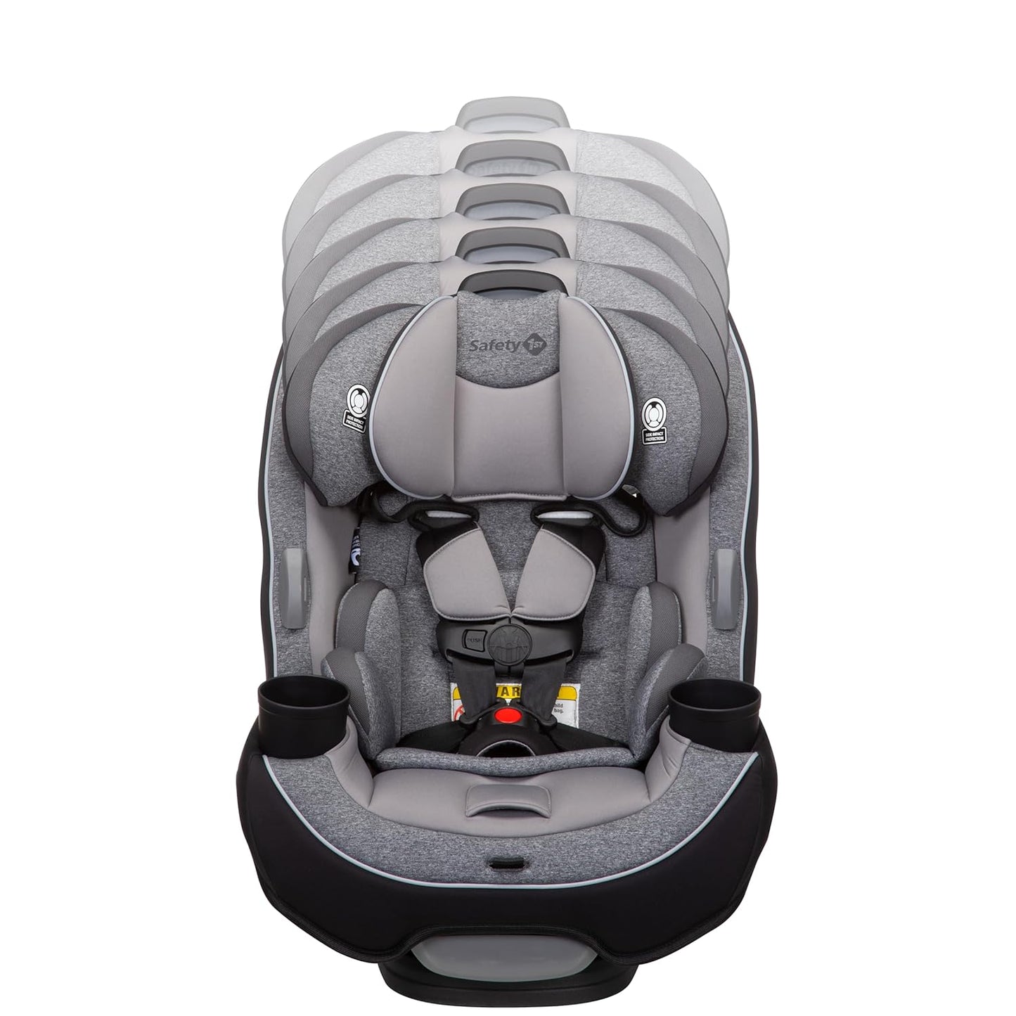 Safety 1st Grow and Go All-in-One Slim Convertible Car Seat, Rear Facing, 5-40 lbs, Forward Facing (30–65 lbs), High Back Booster Seat 40-100 pounds, Alaskan Blue