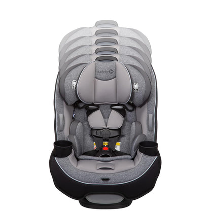Safety 1st Grow and Go All-in-One Slim Convertible Car Seat, Rear Facing, 5-40 lbs, Forward Facing (30–65 lbs), High Back Booster Seat 40-100 pounds, Alaskan Blue