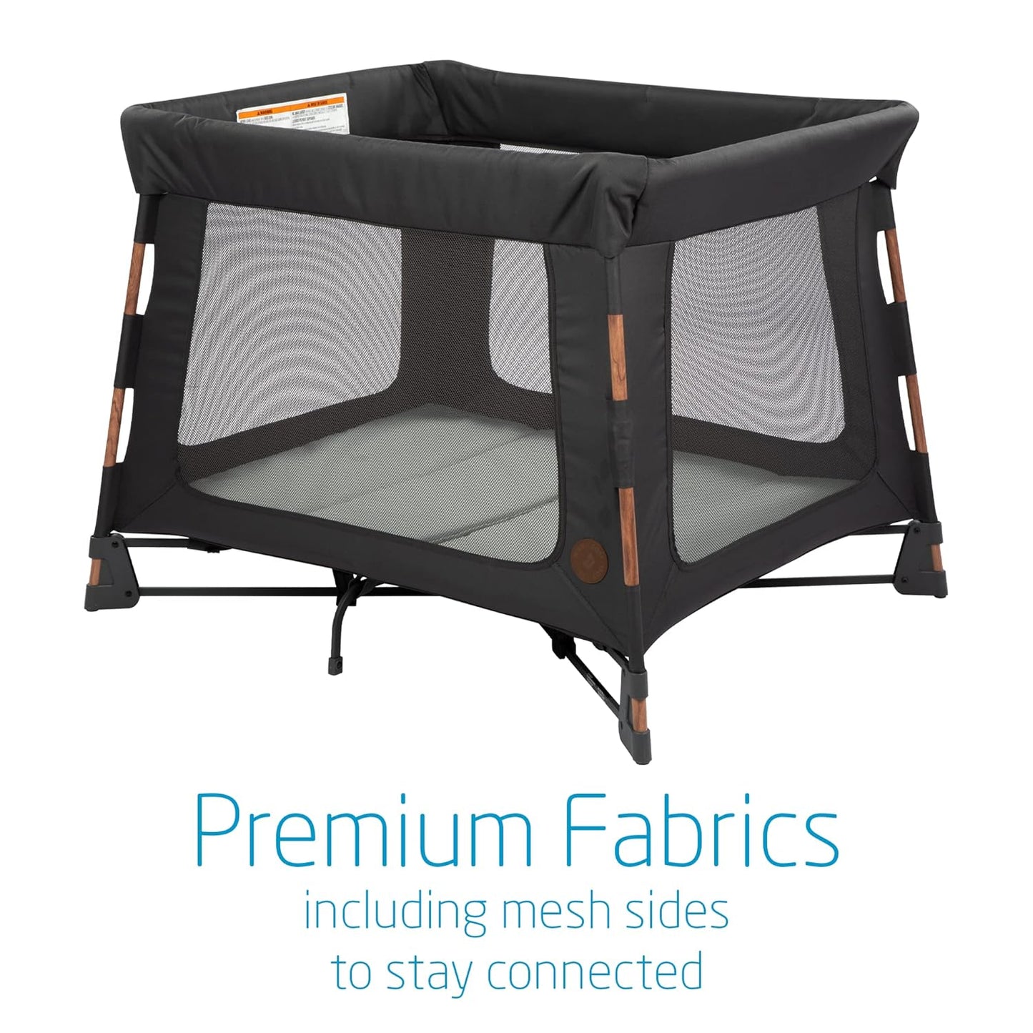 Maxi-Cosi Swift Baby Playard with Mat, Baby Playpen, Play Yard with Bassinet, Portable Playpen for Babies and Toddlers, Classic Oat