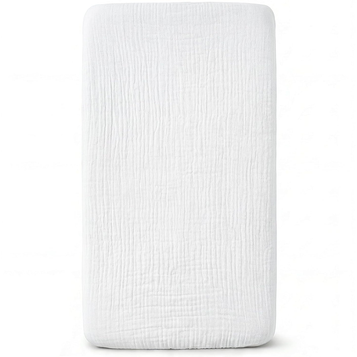Muslin Bassinet Sheet Compatible with Maxi-COSI Iora & Iora Air Bedside Sleeper - 100% Cotton Rectangular Mattress Pad Cover (33"x20"), Breathable & Soft, Boho (1 Pack Blue)