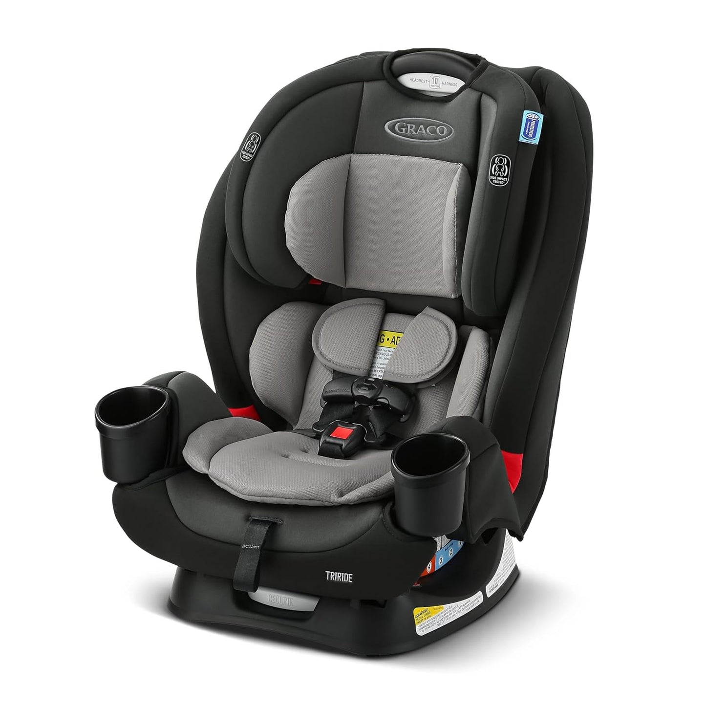 Graco® TriRide 3-in-1 Reclining Car Seat, Clybourne - Rear & Forward Facing Car Seat, Highback Booster, Adjustable Headrest