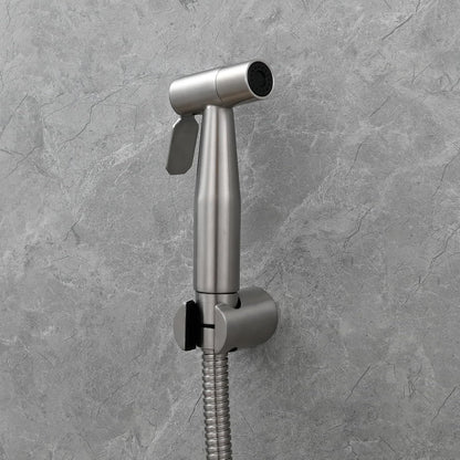 Tecmolog Hand Held Bidet Sprayer Stainless Steel Shattaf for Toilet, Brushed Nickel Bidet Sprayer Head Only, WS024