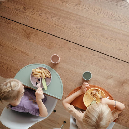 mushie Silicone Suction Plate | BPA-Free Non-Slip Design (Soft Lilac)
