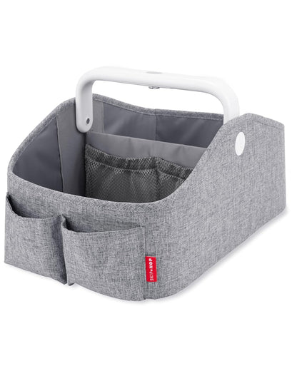 Skip Hop Diaper Caddy Organizer with Touch Sensor Night Light Nursery Style Oat
