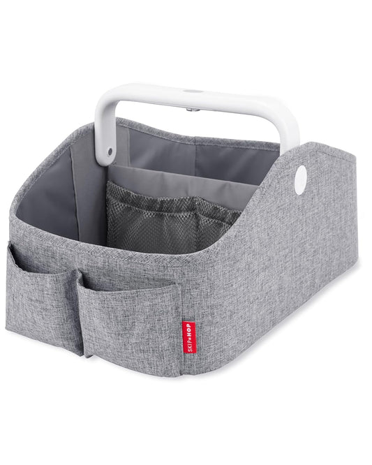 Skip Hop Diaper Caddy Organizer with Touch Sensor Night Light Nursery Style Oat