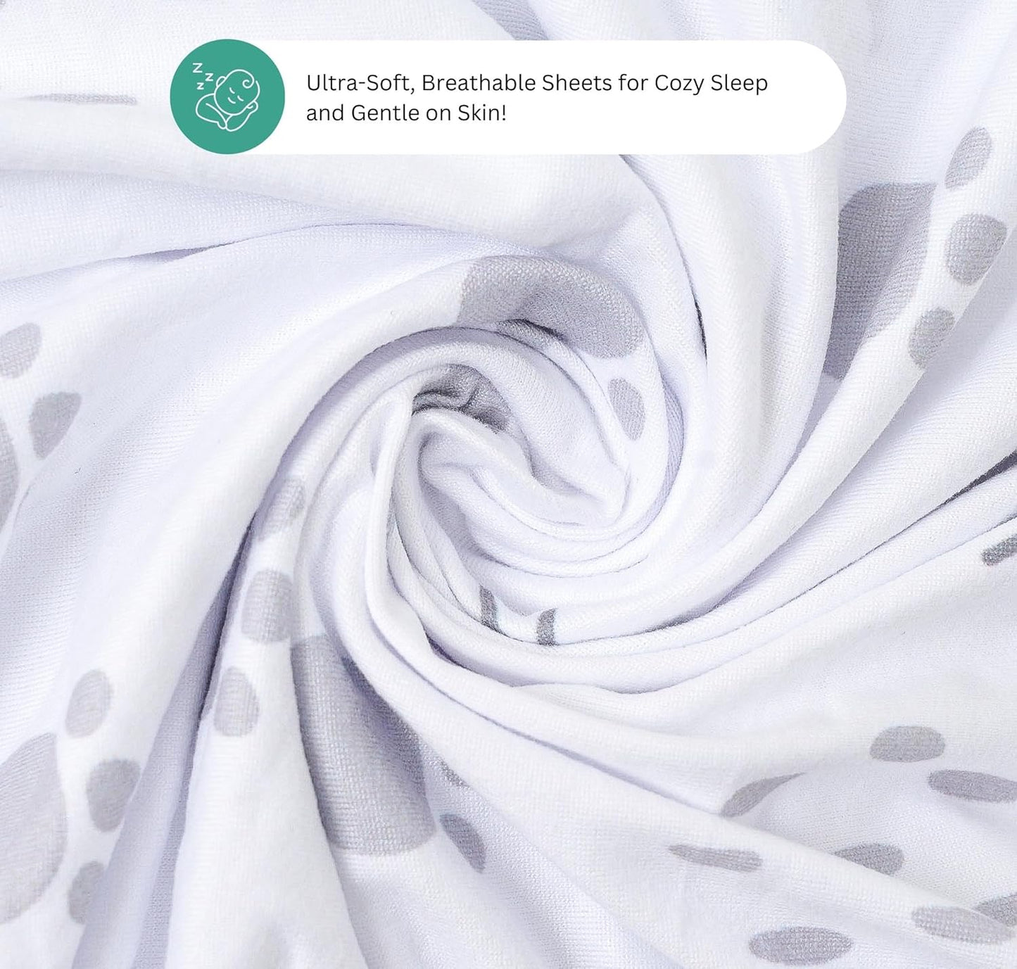 Bassinet Sheets for Papablic, CoZee, Cowiewie, Ezebaby, Nawahev Baby Bassinet Bedside Sleeper by TansyPanda, 3PC, 33x20, Ultra Soft, Breathable Snug Fit, Unisex Boys Girls, Gray White (Space Rockets)