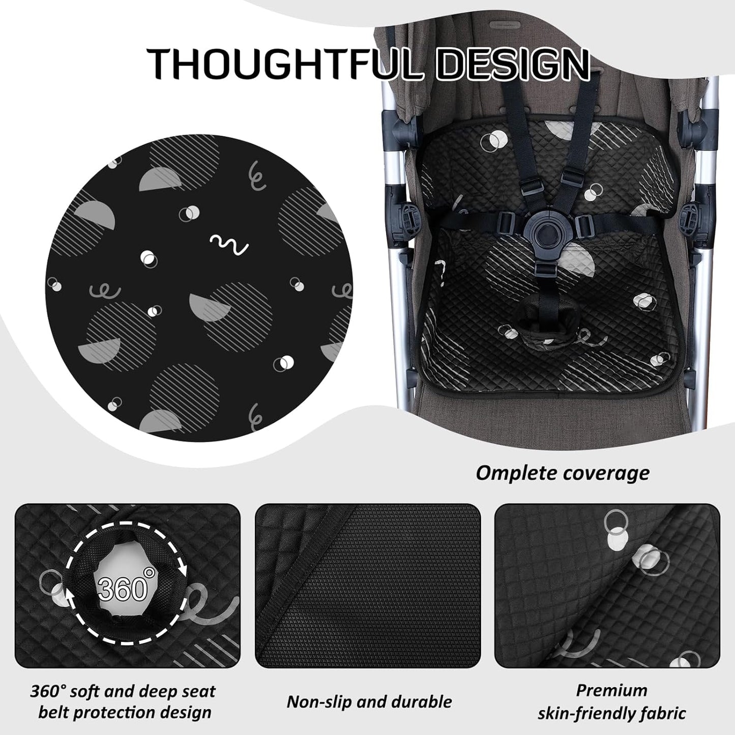 INFANZIA Dry Seat, Car Seat Protector Waterproof Carseat Liner Potty Training Toddlers, Baby and Infants, Piddle Pad for Carseats Strollers (Grey, 1 Pack
