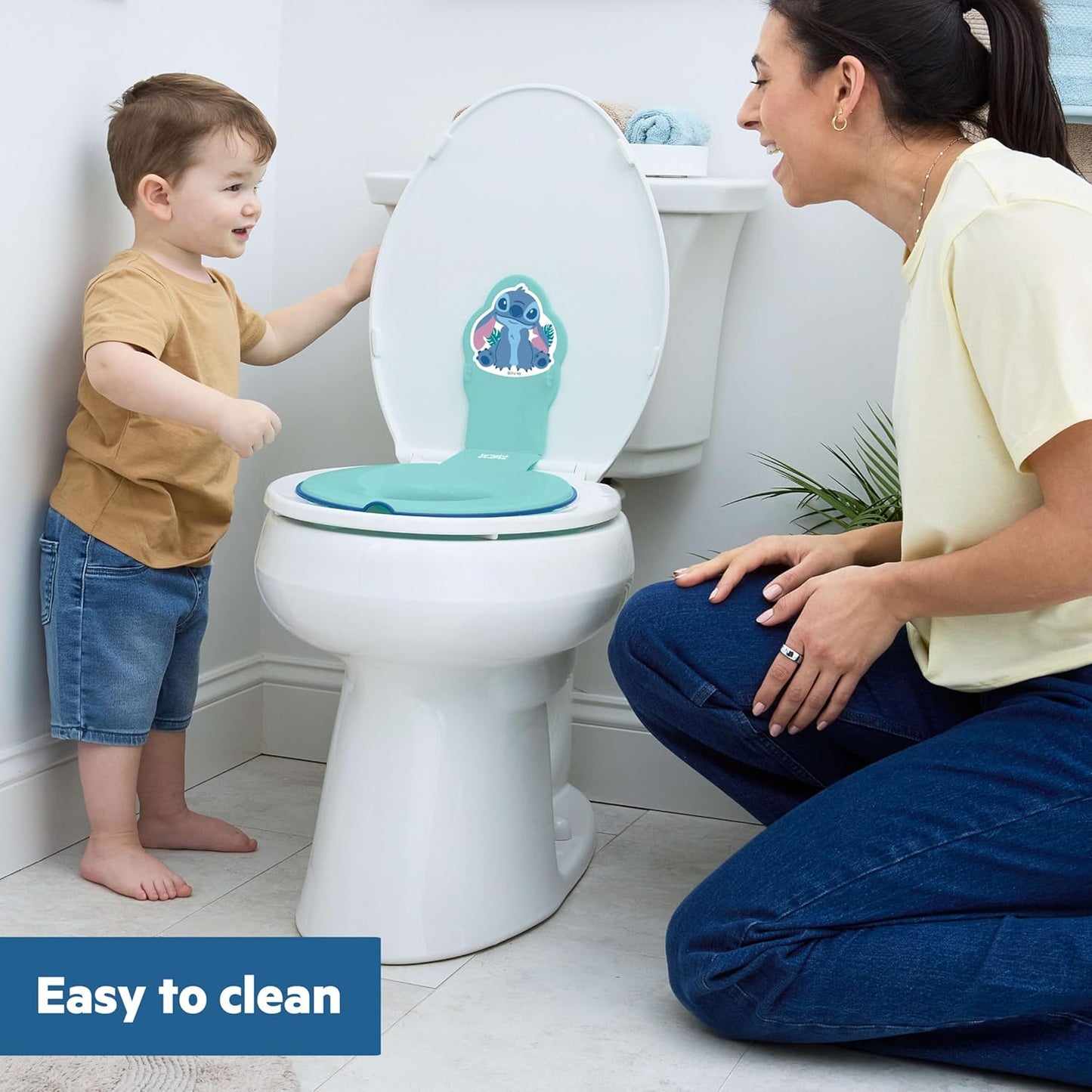 Bright Starts Disney Baby Minnie Mouse Flip & Sit Potty Training Seat, Attaches to Toilet Securely, Space Saving Design Fits Most Toilets