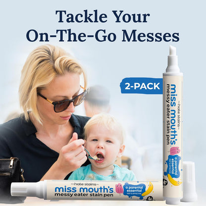 Miss Mouth's Messy Eater Stain Treater Spray - 4oz Stain Remover - Newborn & Baby Essentials - No Dry Cleaning Food, Grease, Coffee Off Laundry, Underwear, Fabric