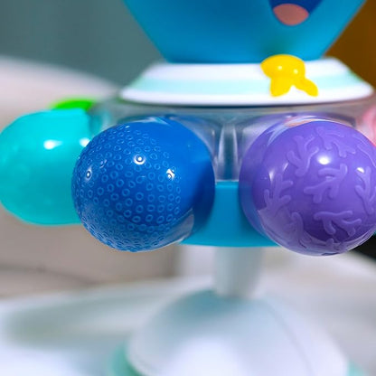 Baby Einstein Ocean Explorers Opus Spin & Sea Suction Toy for Highchair, Lights & Vibrant Colors, Ages 3 Months and up