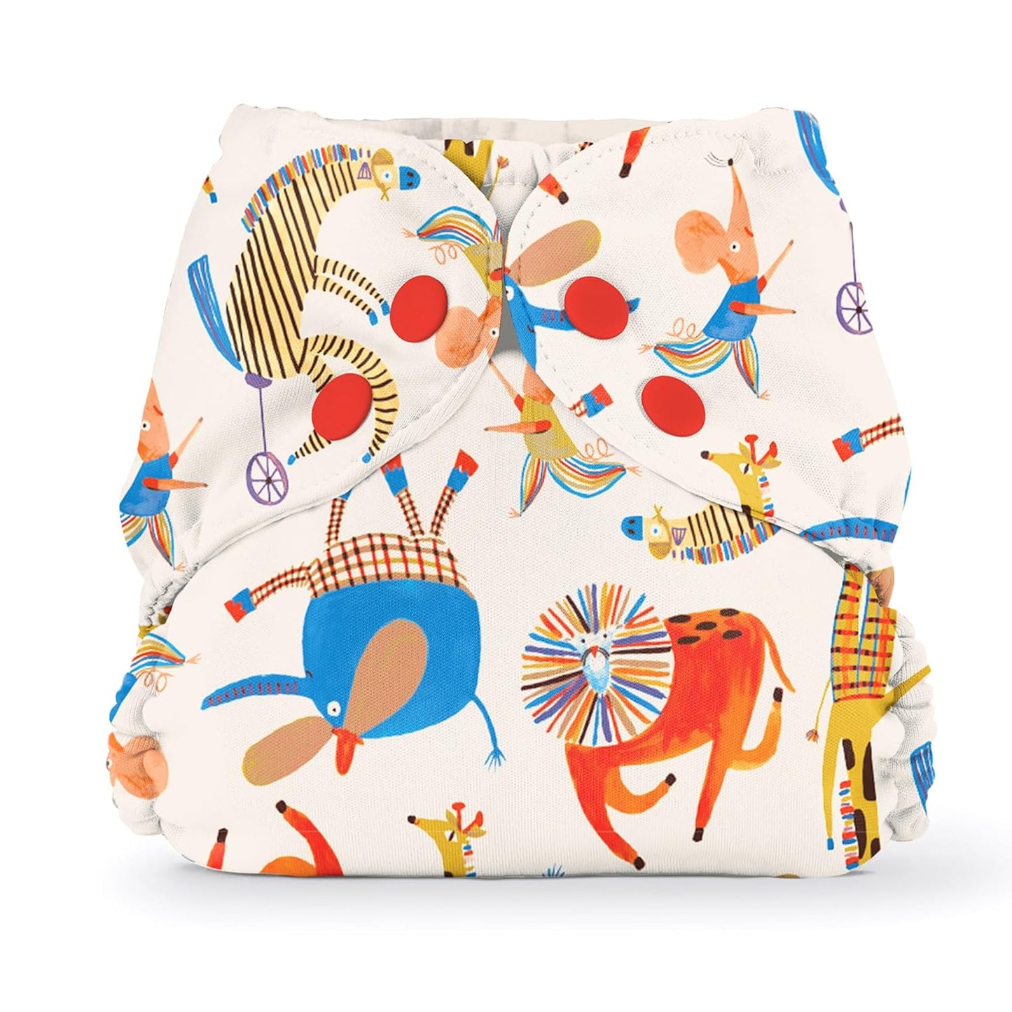 Esembly Cloth Diaper Cover - Reusable Swim Diaper, Waterproof, Breathable - Adjustable Outer Layer Over Absorbent Inner for Blowout Protection - Sea Glass, Size 2 (18-35lbs)