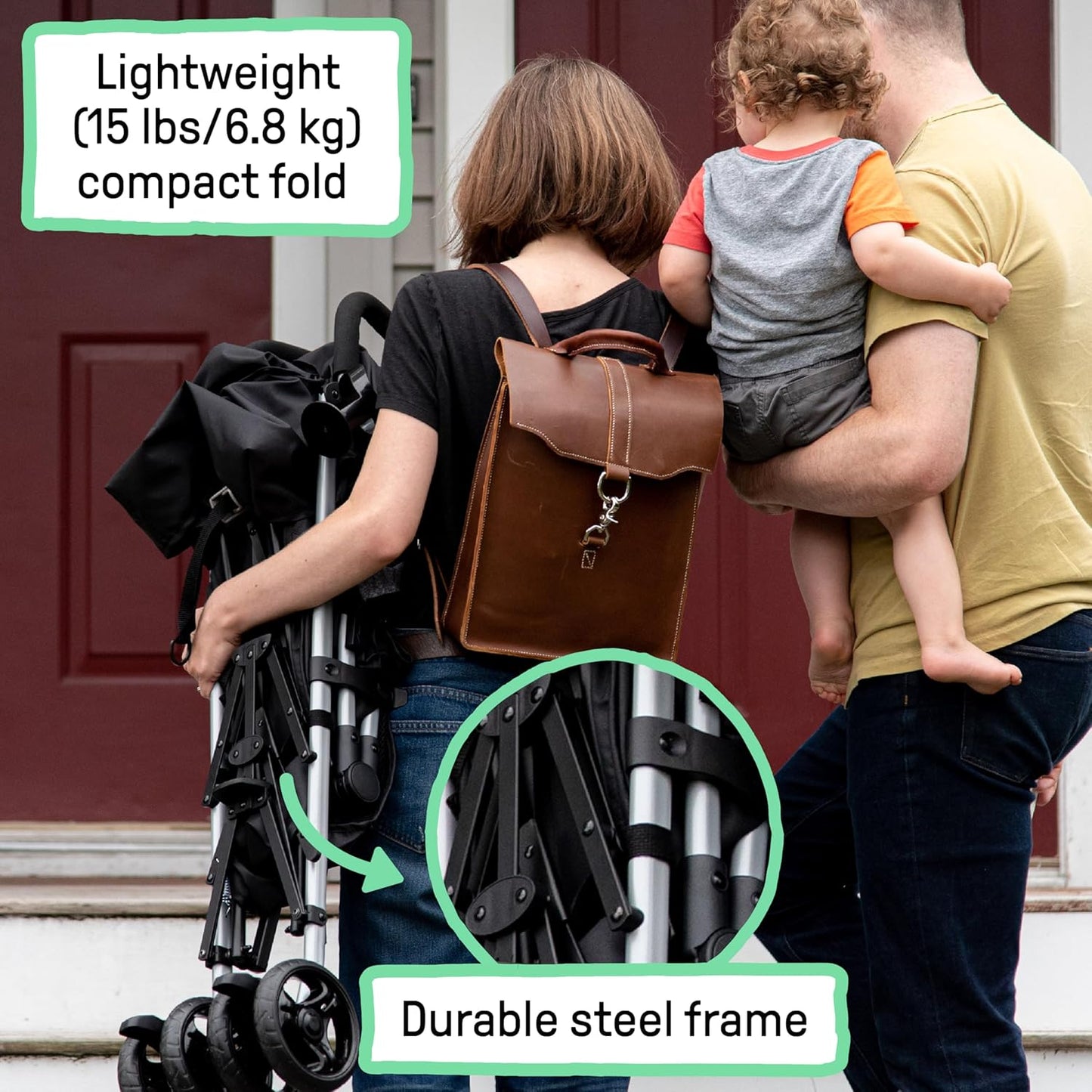 Summer Infant Ingenuity 3Dlite Convenience Stroller,Jet Black–Lightweight Stroller with Aluminum Frame,Large Seat Area, 4 Position Recline, Extra Large Storage Basket– Infant Stroller for Travel&More