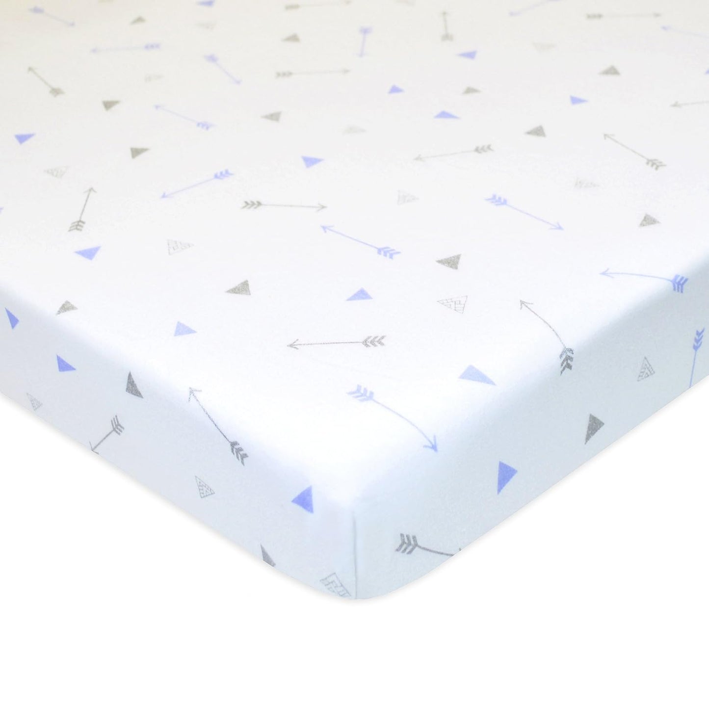 American Baby Company 100% Natural Cotton Fitted Pack and Play Sheet 39" x 27" - Soft & Breathable Pack N Play Sheet for Playpen, Playard & Mini Crib Mattress, Navy Whale, for Boys & Girls