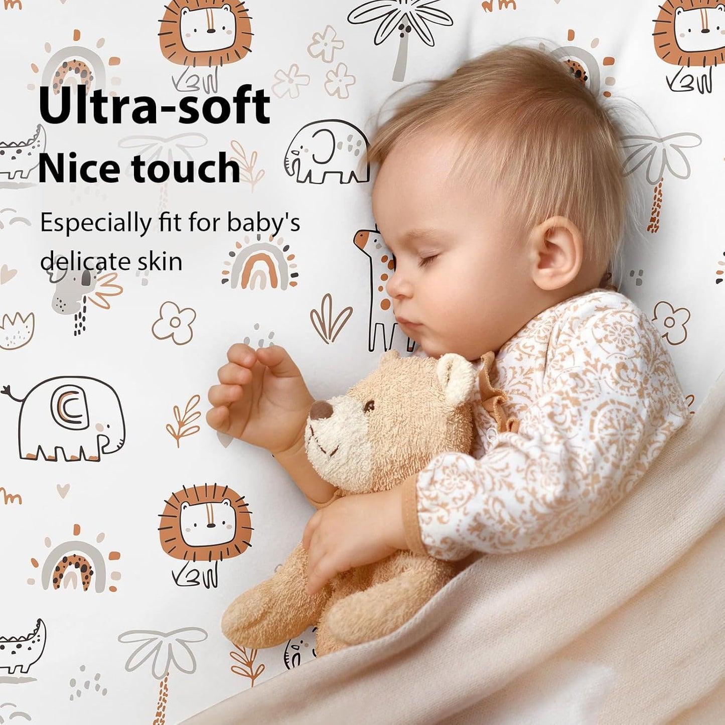 Baby Bedside Bassinet Sheets Girl, 33”x20” Compatible with Baby Delight Dream On Me & Most Rectangle Bedside Sleeper Bassinet Mattress, Super Soft Microfiber Pink Butterfly Flower