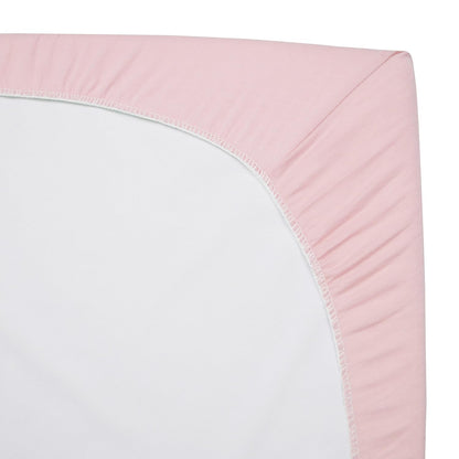 American Baby Company 2 Pack 100% Natural Cotton Fitted Pack and Play Sheets 39" x 27" - Soft & Breathable Pack N Play Sheets for Playard & Mini Crib Mattress, Pink Stars/Zigzag, for Boys & Girls