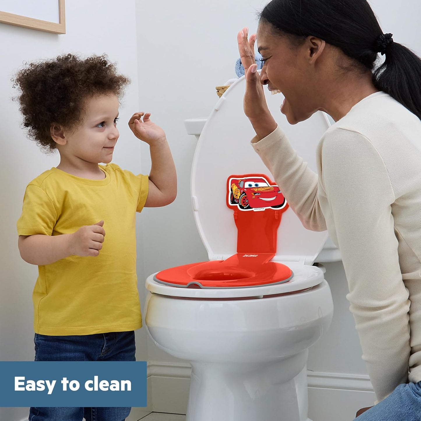 Bright Starts Disney Baby Minnie Mouse Flip & Sit Potty Training Seat, Attaches to Toilet Securely, Space Saving Design Fits Most Toilets