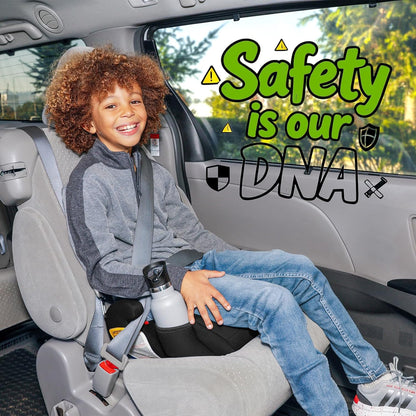 Diono Solana, No Latch, Single Backless Booster Car Seat, Lightweight, Machine Washable Covers, Cup Holders, Blue