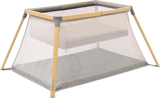 Tutti Bambini CoZee® Go 3-in-1 Portable Bassinet, Baby Playpen & Travel Crib | Foldable Playard with Mattress Included | Birth to 3 Years (Oak & Charcoal) | Baby essentials, Travel essentials, Baby registry search