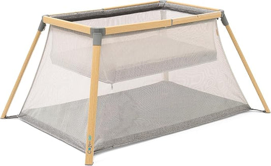 Tutti Bambini CoZee® Go 3-in-1 Portable Bassinet, Baby Playpen & Travel Crib | Foldable Playard with Mattress Included | Birth to 3 Years (Oak & Charcoal) | Baby essentials, Travel essentials, Baby registry search