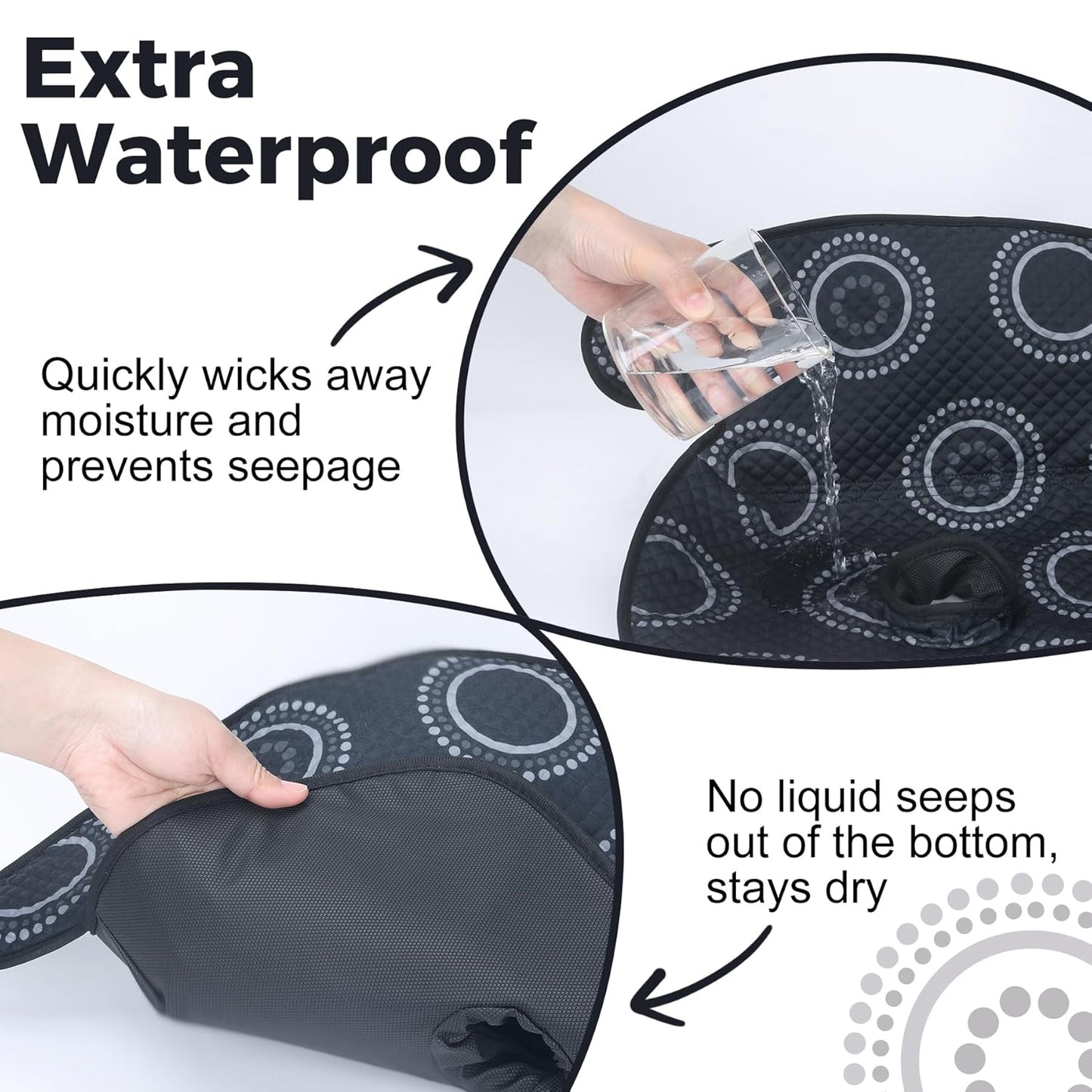 Piddle Pad Car Seat Liner, Waterproof Soft Car Seat Protector for Potty Training, Travel-Friendly Baby Toddler Carseat Cover, Machine Washable Liner for Spills, Potty Accidents (Blue, 2PC)