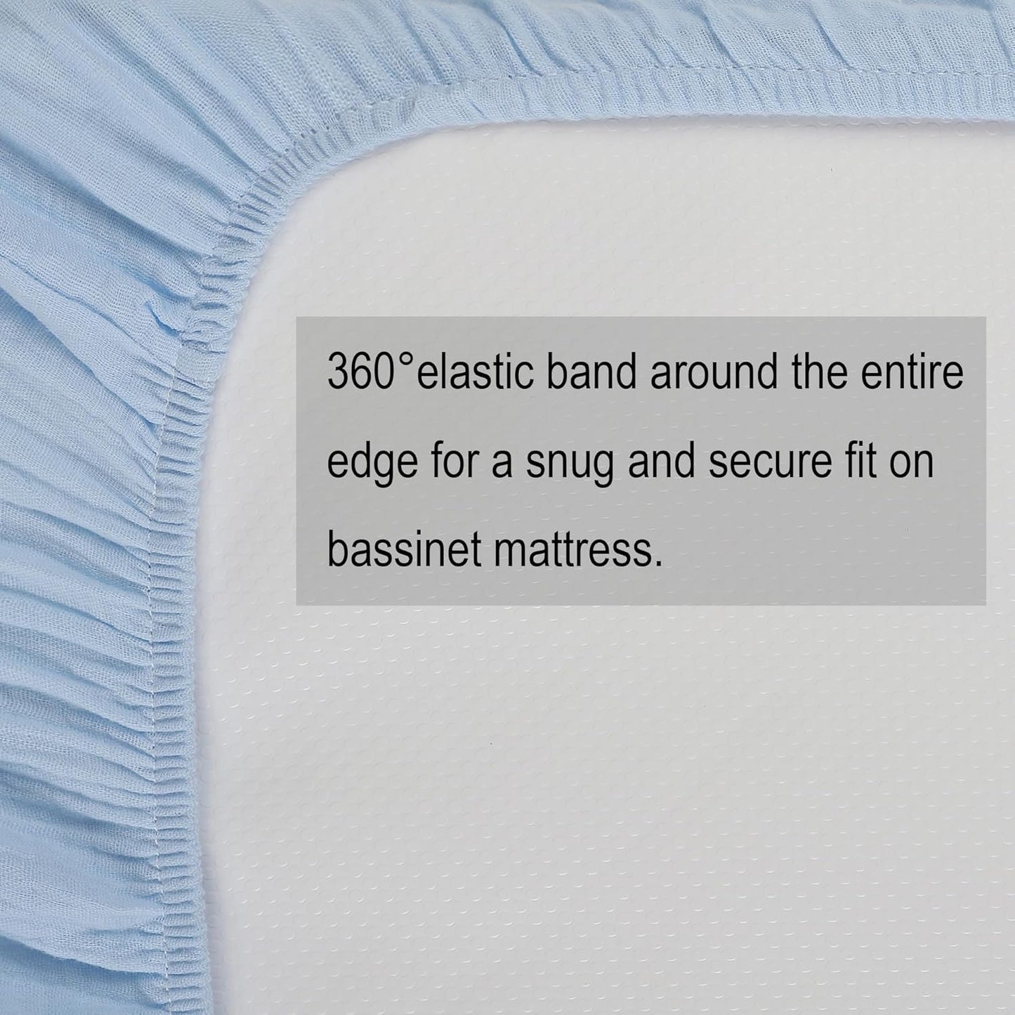 Onacosht Muslin Bassinet Sheets 3 Pack, 100% Cotton Baby Fitted Sheet 33" x 19" Compatible with Mika Micky, KoolaBaby (3 in 1), BabyBond, HARPPA and RICUTON Bedside Bassinet, Green, Floral and Cactus